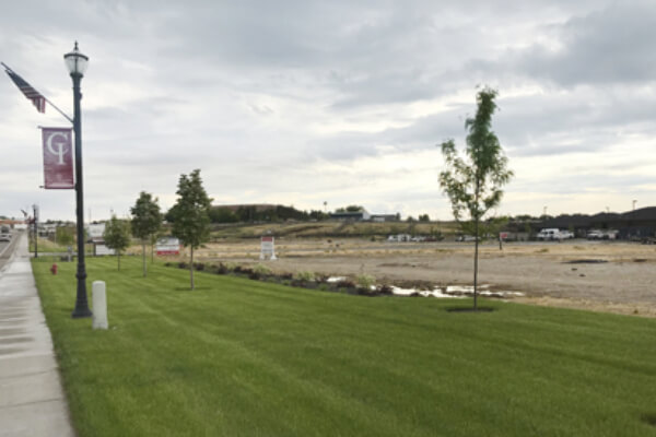 Empty plot of land where the new Caldwell Urgent Care clinic will be