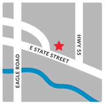 Map of new Primary Health Eagle clinic